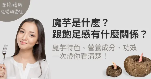 魔芋是什麼？跟飽足感有什麼關係？帶你了解魔芋特色、營養成分、功效